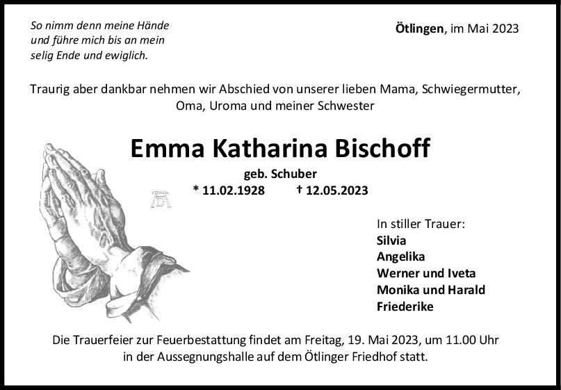 Emma Katharina Bischoff <br><p style=