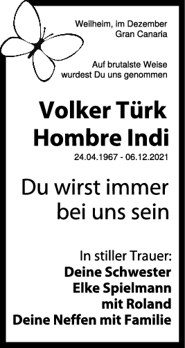 Trauer Volker Türk <br><p style=
