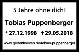 Nachruf Tobias Puppenberger 27/05/2023