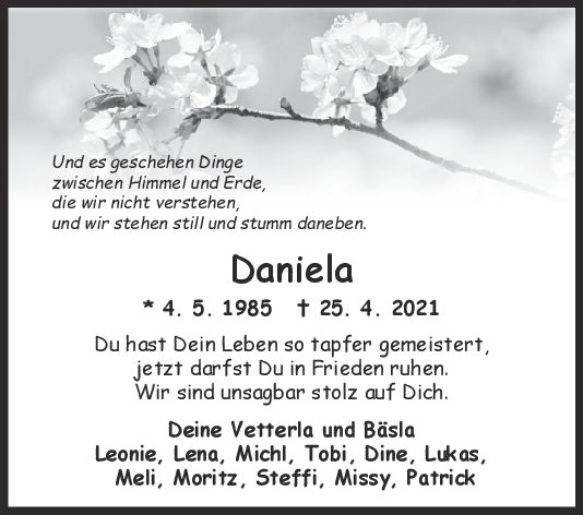 Trauer Daniela Grüning <br><p style=
